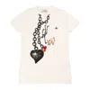 Vivienne Westwood Heart Chain Peru T-shirt In White In Bianco