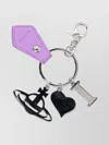 Vivienne Westwood Heart Charm Multiple Charms Keyring