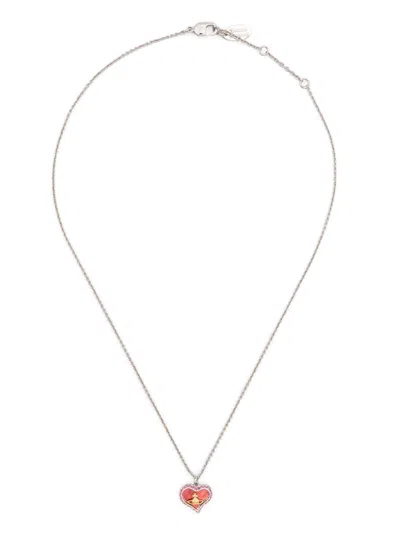 Vivienne Westwood Heart-charm Necklace In Silver