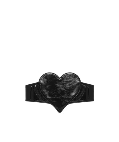 Vivienne Westwood Heart Corset Belt In Black