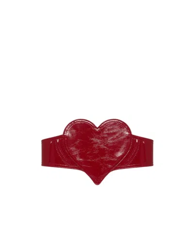 Vivienne Westwood Heart Corset Belt In Red