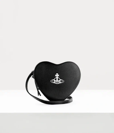 Vivienne Westwood Heart Crossbody Pu Leather Black