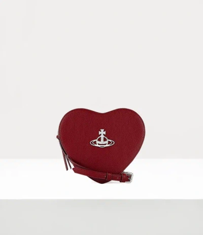Vivienne Westwood Heart Crossbody In Red