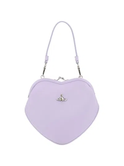 Vivienne Westwood Heart Frame Shoulder Bag In Purple