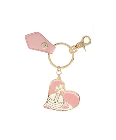 Vivienne Westwood Heart Key Ring In Red