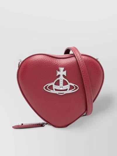 Vivienne Westwood Heart Pebbled Shoulder Bag
