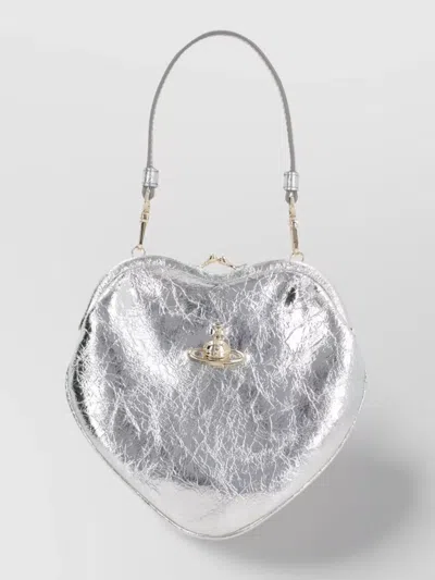 Vivienne Westwood Heart Shape Metallic Shoulder Bag