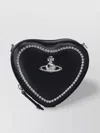 Vivienne Westwood Heart Shape Shoulder Bag With Embellished Detailing