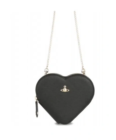 VIVIENNE WESTWOOD HEART-SHAPED CHAIN SHOULDER BAG