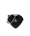 Vivienne Westwood Heart-shaped Chain Wallet In Black