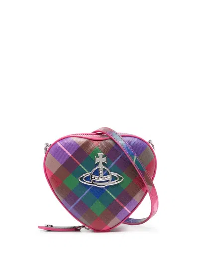 Vivienne Westwood Heart-shaped Crossbody Bag In Pink