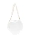 Vivienne Westwood Heart Shaped Satchel In White