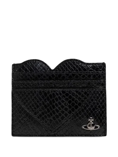 Vivienne Westwood Heart-shaped Wallet In Black