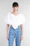 Vivienne Westwood Heart Poplin Logo Top In White