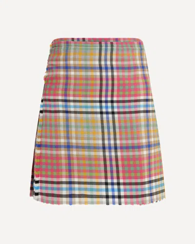 Vivienne Westwood Heather Check Mini Kilt In Multi