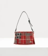 Vivienne Westwood Heather Kilt Bag Harris Tweed Tartan Red In Red