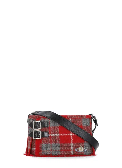 Vivienne Westwood Heather Kilt Bag In Red