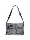 Vivienne Westwood Mens Gingham/vw Black Heather Cotton Shoulder Bag In Gingham/vw Black