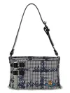 Vivienne Westwood Check Pattern Cotton Shoulder Bag In Gray
