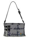 Vivienne Westwood Mens Gingham/vw Black Heather Cotton Shoulder Bag In Multicolor