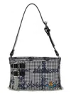Vivienne Westwood Mens Gingham/vw Black Heather Cotton Shoulder Bag In Multicolor