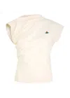 Vivienne Westwood Hebo Asymmetric Cotton T-shirt In White