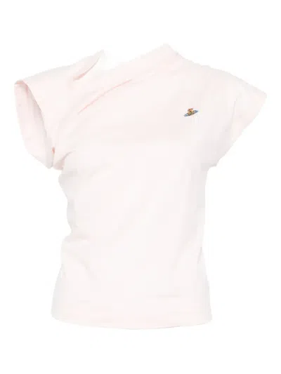 Vivienne Westwood Hebo Draped-shoulder Cotton Top
