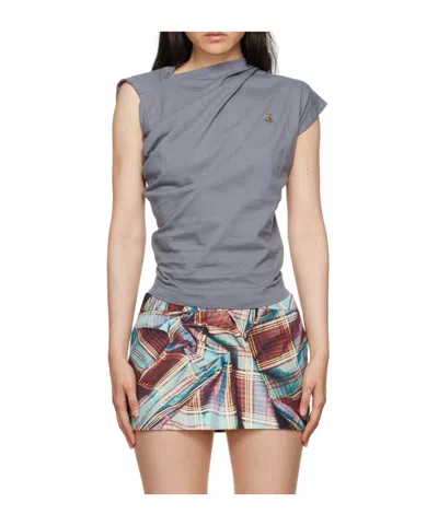 Vivienne Westwood Gray Hebo T-shirt In Grey