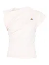 Vivienne Westwood Hebo Draped-shoulder Cotton Top