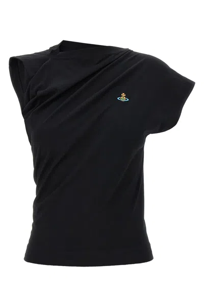 Vivienne Westwood Asymmetric Short-sleeved T-shirt In Black