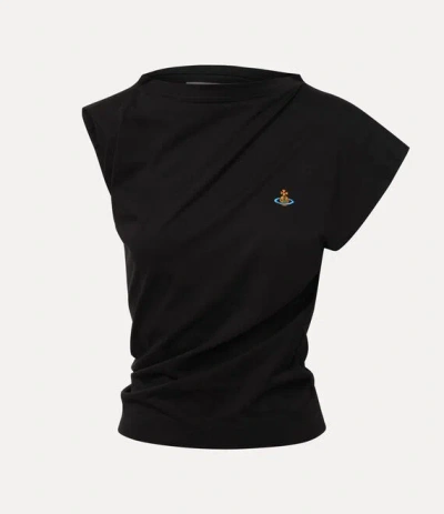 Vivienne Westwood Asymmetric Short-sleeved T-shirt In Black