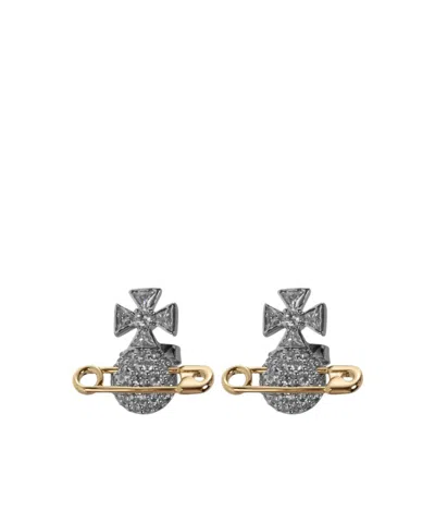 Vivienne Westwood Hectorina Earrings In Gray