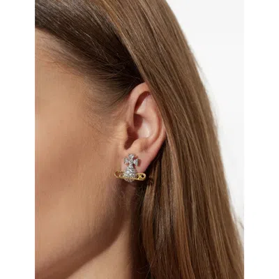 Vivienne Westwood Hectorina Orb Earrings In Silver