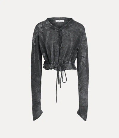 Vivienne Westwood Hi-vis Cardigan Polyamide / Alpaca / Elastane Reflective-grey M/l Women