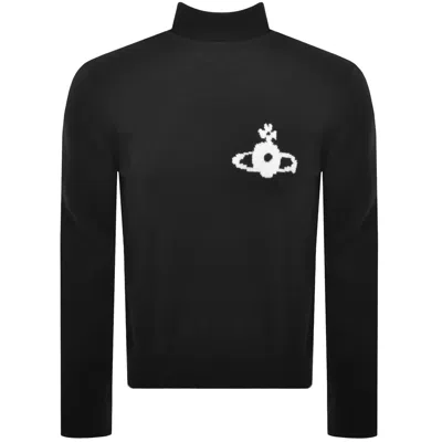 Vivienne Westwood High Neck Knit Jumper Black