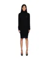 Vivienne Westwood Orb-embroidered Ribbed Mini Dress In Black