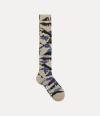 Vivienne Westwood High Sock Kisses Anthracite 6-8 Unisex