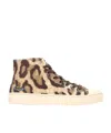 Vivienne Westwood High-top Plimsoll Printed Canvas Leopard 6-39 Women In Multi