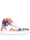 Vivienne Westwood High-top Graphic-print Sneakers In White