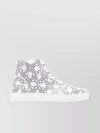 VIVIENNE WESTWOOD HIGH-TOP ROUND TOE SNEAKERS WITH GRAPHIC PRINT