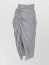 Vivienne Westwood High Waist Checked Pattern Midi Skirt