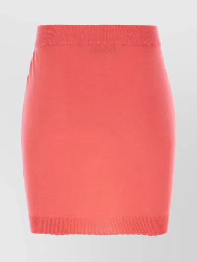 Vivienne Westwood High Waist Cotton Mini Skirt In Pink