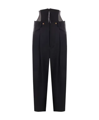 Vivienne Westwood High-waisted Cropped Trousers In Black