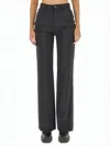 Vivienne Westwood High-waisted Tailored Pants With Straight-leg Silhouette In Black