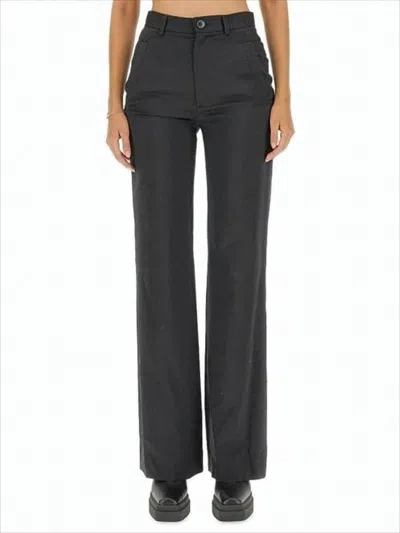 Vivienne Westwood High-waisted Tailored Pants With Straight-leg Silhouette In Black