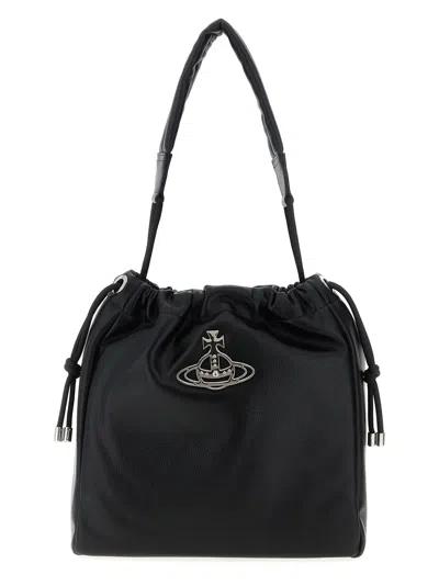 Vivienne Westwood Hilary Bucket Bag In Black