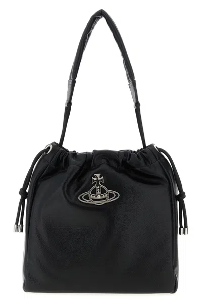 Vivienne Westwood 'hilary' Bucket Bag In Black