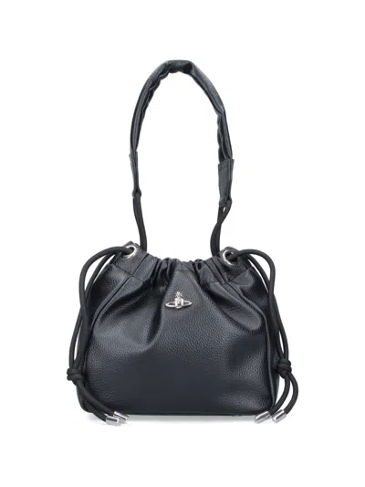 Vivienne Westwood Hilary Mini Bucket Bag In Black