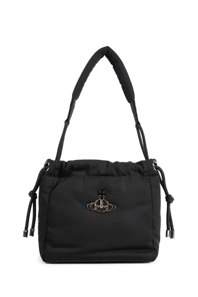 Vivienne Westwood Hilary Small Bucket Bag In Black