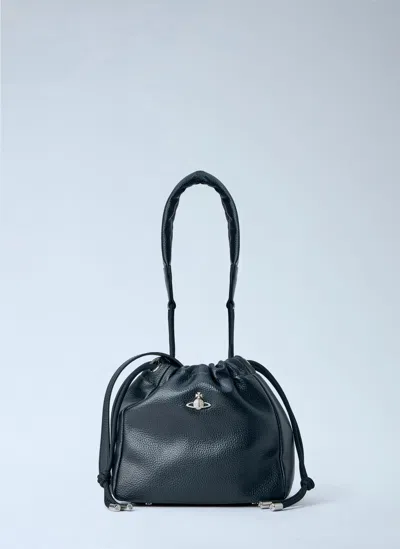 Vivienne Westwood Hilary Small Bucket Bag In Black